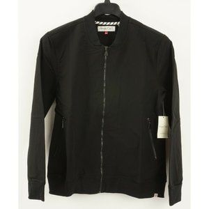 New 109$ Sovereign Code Breeze‎ Men's Medium Black Nylon Full Zip Bomber Jacket